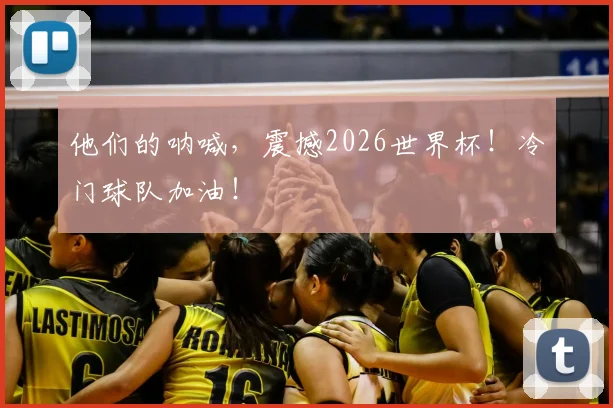 他们的呐喊,震撼2026世界杯!冷门球队加油!